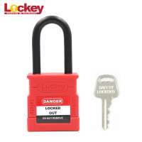 Adopt Brass Lock Core Nylon Shackle Safety Padlock Tagout with New Design Lock Shell