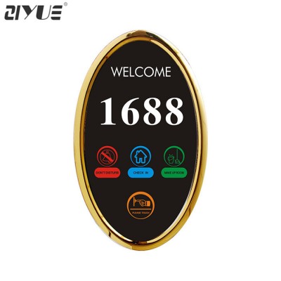 Smart Hotel Wired Touch Screen Hotel Doorbell Doorplate 220V Or 110V Or 12V